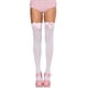 thumbnail image 1 of Lazo satinado con diseño de lazo largo hasta el muslo para mujer, color blanco/rosa, 1 of 5