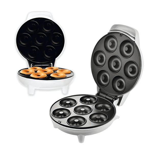 Maquina Para Hacer Donas Y Mini Donuts Antiadherente 1200w Blanco