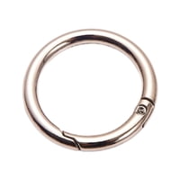 Magideal - 10 Piezas De Primavera O Anillos Snap Clips Keyrings De Metal Cuarabinadores Redondos De 0.75 Pulgadas Para Joyas Haciendo Bolso Bolso Bolso Artesanía