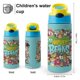 thumbnail image 2 of Harvey Beaks Botella de Agua con Tapa Pop Top de Un Toque, Acero Inoxidable, a Prueba de Fugas, para Deportes, Botella Infantil azul 12 oz, 2 of 6