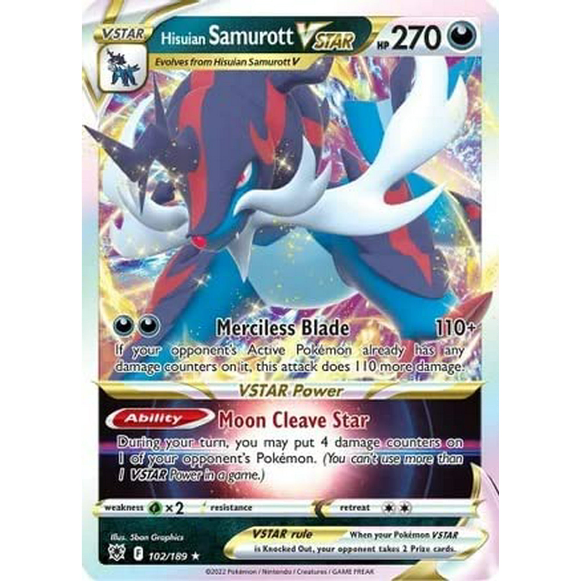 Carta Coleccionable Pokémon Hisuian Samurott Vstar 102/189 Ultra Rare