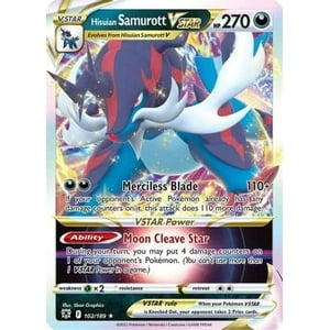 Carta Coleccionable Pokémon Hisuian Samurott Vstar 102/189 Ultra Rare