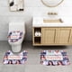 thumbnail image 2 of Juego de Alfombras de Baño Modern Family Terciopelo Coral 3 Piezas, 2 of 6