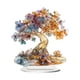 thumbnail image 3 of Adorno Acrílico De árbol De La Vida, Decoración De Escritorio Artesanal 2D Para Estantería, Estilo Hogareño C, 3 of 5