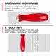thumbnail image 3 of Destornillador Hyper Tough 6 en 1 de acetato rojo, punta 0, 3 of 3