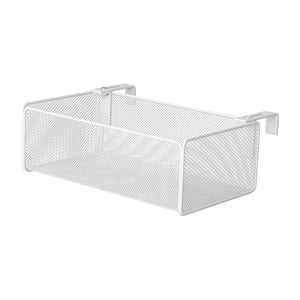 Magideal - Estante Para Plantas De Balcón, Cesta De Almacenamiento Colgante, Estante Para Litera, Accesorios Con Ganchos Escalables Para Organización De Oficina, Blanco