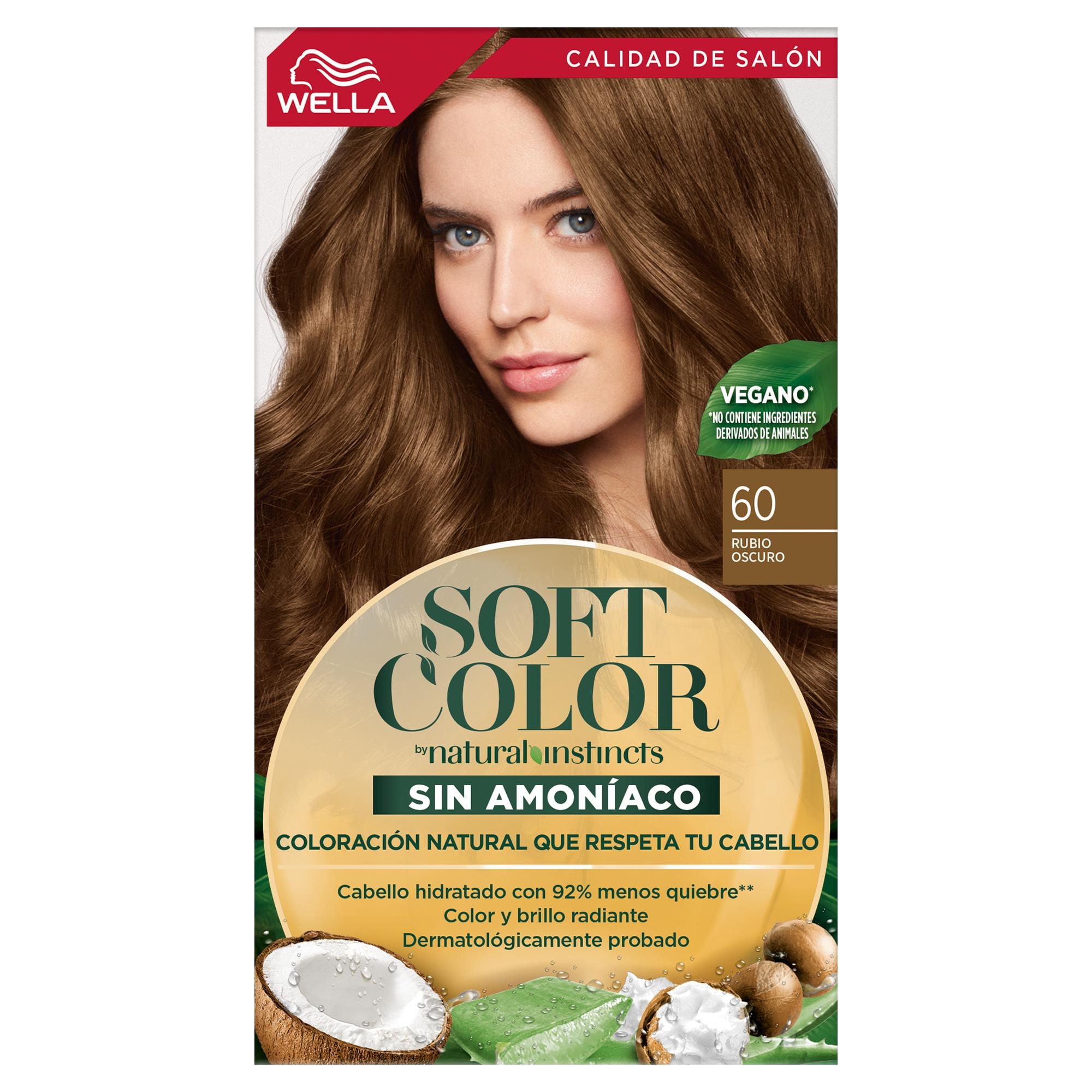 Coloración Cabello 60 Rubio Oscuro 1 Un Soft Color