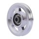 thumbnail image 1 of Rueda De Polea De Rodamiento Polea Universal De Aleación De Aluminio Para Accesorio De Ejercicio 93 Mm Plata, 1 of 5