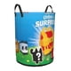 thumbnail image 2 of Pet Simulator Cesta de lavandería de gran capacidad redonda con asa, bolsa para ropa sucia plegable, almacenamiento para dormitorio, baño y lavadero 44x35 cm, 2 of 6