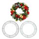 thumbnail image 1 of Uxcell 2 Pcs 14 Pulgadas Marcos de Corona de Alambre Marcos de Alambre Redondos de Metal para Arreglos Florales, Manualidades DIY Otoño Navidad Suministros de Corona de Acción de Gracias, Verde/Negro, 1 of 6
