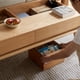 thumbnail image 2 of Elevating Center Table Low Table 100% Solid Oak Wood Top Plate Desk Coffee Table Width 100 x Depth 60 x Height 45 cm Study Desk Work From Home Easy To Assemble Natural Color Wood With Storage Shelf, 2 of 3