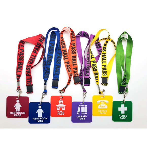 Set de 6 cordones con pases escolares de GIFTEXPRESS