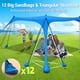 thumbnail image 3 of Carpa de playa LanSuper 335x305 cm con protección UPF 50+ y toldo de sombra, 3 of 7