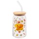 thumbnail image 1 of Vaso de vidrio Silver Buffalo Luke's Diner 473 ml con tapa de bambú, 1 of 5