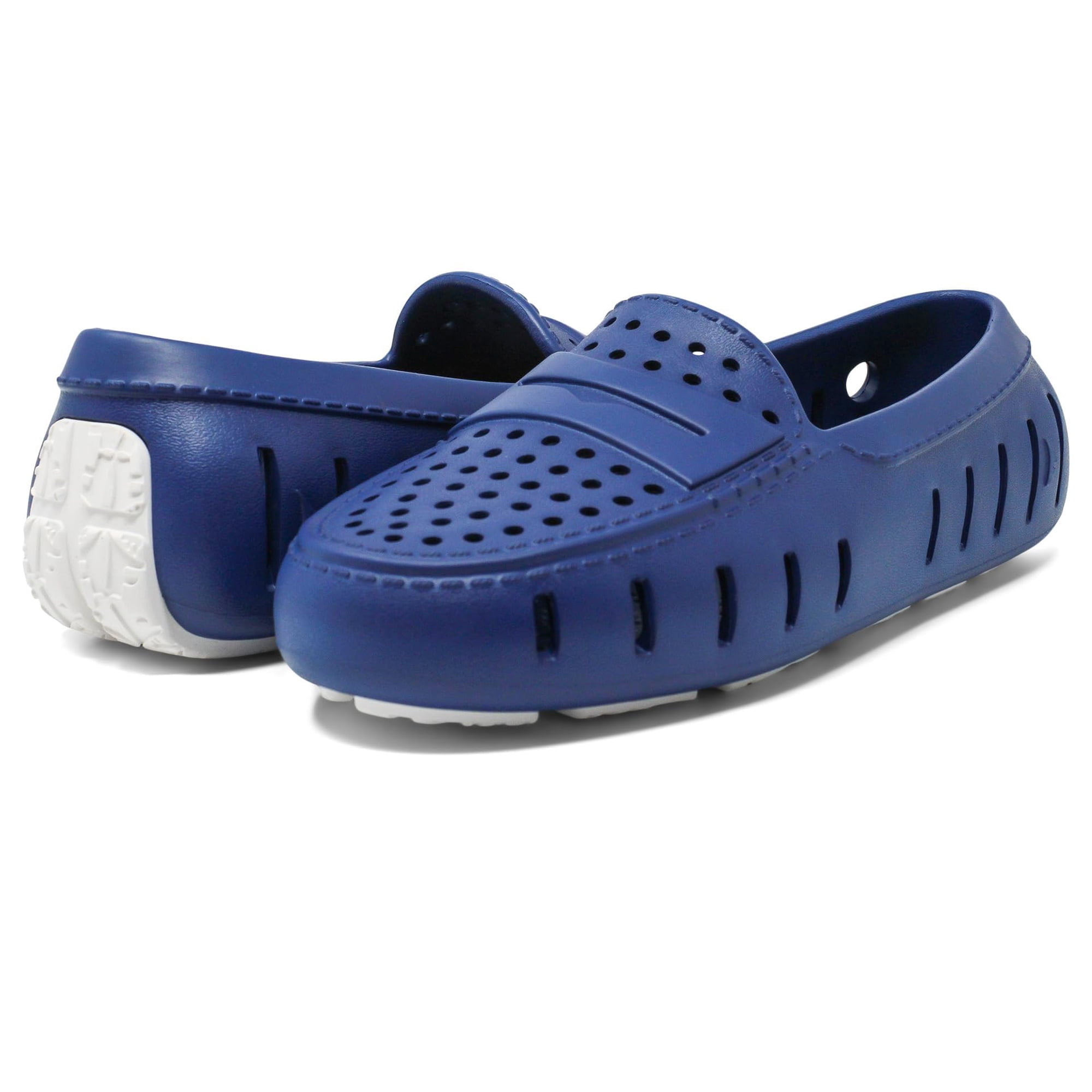 Zapatos Floafers Posh Driver 2.0 Para Hombre, Color Azul Marino Y Blanco, Talla 8