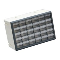 Bothyi - Organizador De Almacenamiento De 30 Cajones, Armario Para Manualidades, Para Guardar Tuercas Y Tornillos, Gris Y Blanco