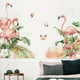 thumbnail image 1 of 1pc, Flamingos Wall Decals Peel And Stick Tropical Plant Animal Green Leaves Stickers Art Mural Decor For Home Dorm Office Party Nursery, 1 of 3