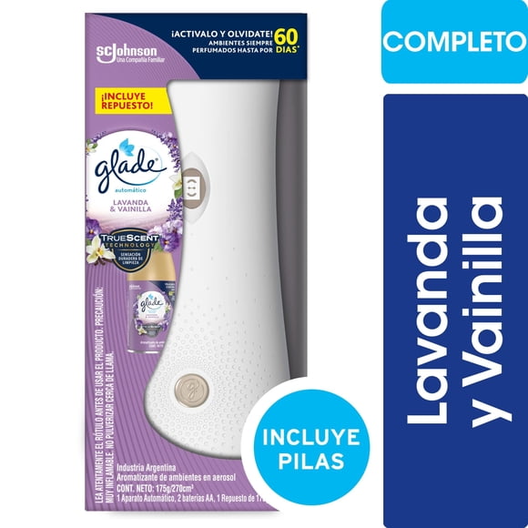 Aromatizante Ambiental  Automático Repuesto Lavanda y Vainilla Pack Caja, 175 g
