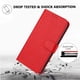 thumbnail image 5 of Funda Cartera para Motorola Moto G15 Tarjetero Soporte Magnético y Correa Rojo, 5 of 5