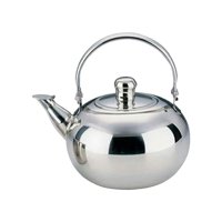 Bothyi - Tetera De Acero Inoxidable Espesada Para Estufas, Olla Para Acampar, Navidad, 1,5 L