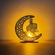 thumbnail image 1 of 3D Wooden Handmade Moon Star LED Lights - Perfect Ramadan Kareem Ornament for Muslims, Eid Crafts, Home Decor & Themed Parties, 1 of 5