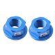 thumbnail image 2 of Bujes de bicicleta para ni?os Tuerca M10 Equilibrio plegable Bujes de rueda de bicicleta Tuercas de eje azul, 2 of 5