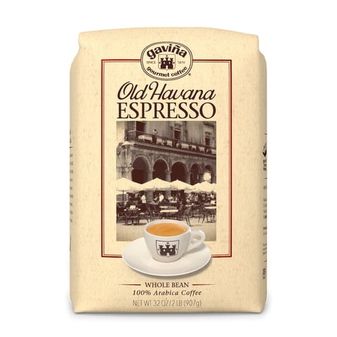 Gavina - Granos De Café Gaviña Old Havana Espresso De Color Medio Oscuro 946 Ml