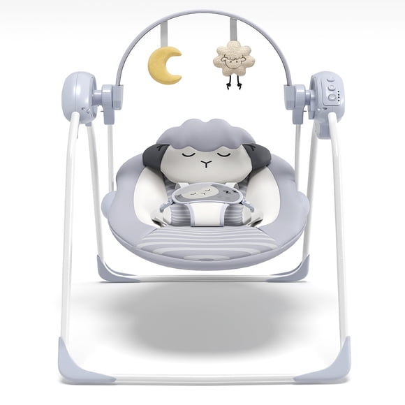 Columpio Portátil Monniebaby para Bebé con 5 Velocidades, Música y Temporizador