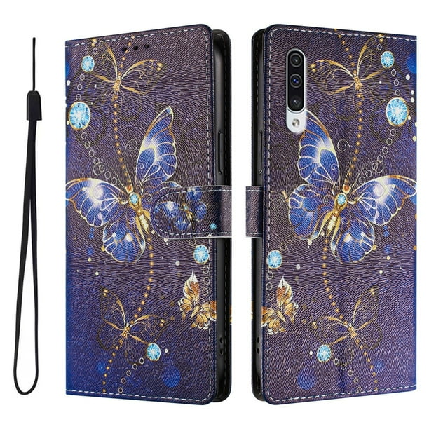 FOXDOCK Funda Tipo Cartera para Samsung Galaxy A50/A50s/A30s con Soporte y Correa – Diseño de Patrones Lindos