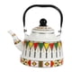 thumbnail image 4 of Tetera De Té Esmaltada Vintage, Vajilla De 2,5 L, Olla De Agua Caliente Con Mango De Acero, Mango Negro, 4 of 5