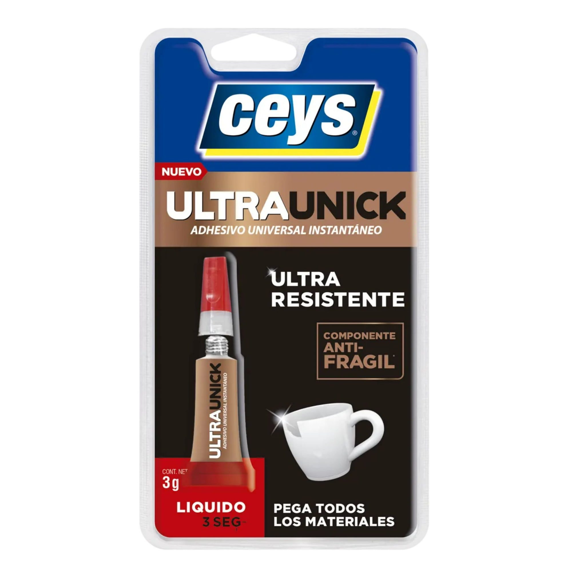 Adhesivo Instantáneo Ultraunick Líquido 3grs - Ceys