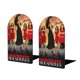thumbnail image 1 of Mujeres Desesperadas Sujetalibros decorativos temáticos, tope para estantería con base antideslizante, uso dual para hogar y oficina - 2 piezas, 1 of 6