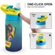 thumbnail image 4 of VeggieTales en casa Botella de Agua con Tapa Pop Top de Un Toque, Acero Inoxidable, a Prueba de Fugas, para Deportes, Botella Infantil azul 12 oz, 4 of 6