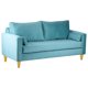 thumbnail image 2 of Sofa Sky 3 Cuerpos Felpa 01 Turquesa, 2 of 5