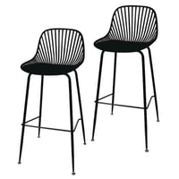 Habita2 Chile - 2Un Taburetes Negros Altos Indiana 75 Cm