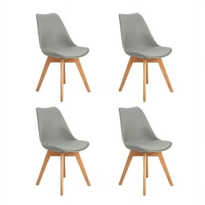 Moadchile - Pack 4 Sillas Tulip Grises