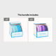 thumbnail image 1 of 6-Pack of High Elasticity Hair Rings for Women - Solid Color Hair Ties for Everyday Headwear, 1 of 5