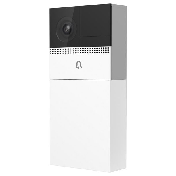 Timbre con vídeo Feit, de plástico blanco, inalámbrico, compatible con dispositivos inteligentes
