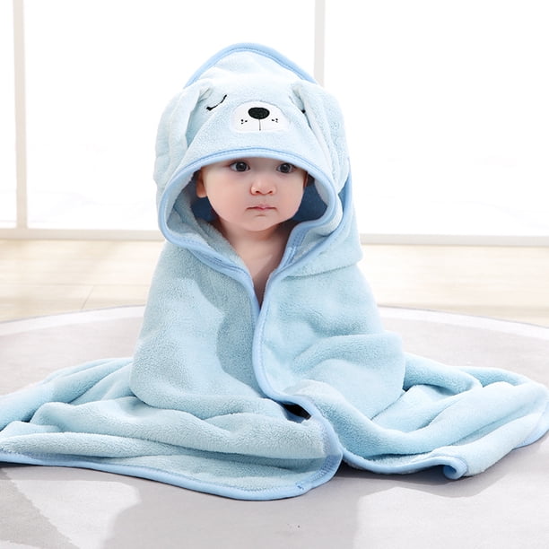 Make Bath Time Fun with Our Adorable Cartoon Hooded Baby Bath Towel - Perfect for Newborns!