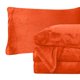 thumbnail image 1 of Juego de sábanas Elegant Comfort de franela de terciopelo Cal King Orange, 1 of 9
