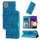 thumbnail image 1 of Funda tipo cartera FOXDOCK para Samsung Galaxy A22 5G , diseño girasol en relieve, cuero PU, cierre magnético, soporte y tarjetero, 1 of 5