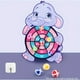 thumbnail image 3 of Children Cartoon Animal Dart Board Sticky Ball, Rabbit Family Interactive Educational Toy Christmas Gift, 3 of 4