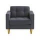 thumbnail image 1 of Sofa Retro 1C Felpa 01 Gris, 1 of 6