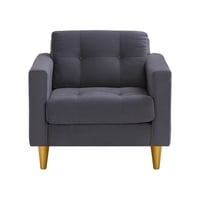 Bodevir - Sofa Retro 1C Felpa 01 Gris