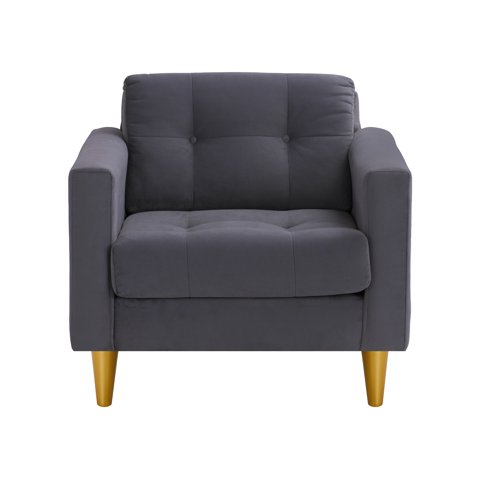 Bodevir - Sofa Retro 1C Felpa 01 Gris