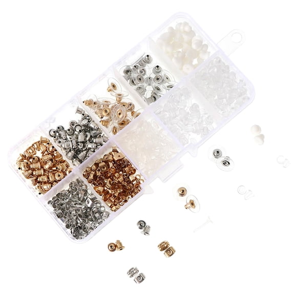 530 Piezas de Respaldos de Aretes, Kit de Respaldos de Aretes, Clips Traseros de Aretes de Metal en apariencia de Mariposa de para La Fabricación de J