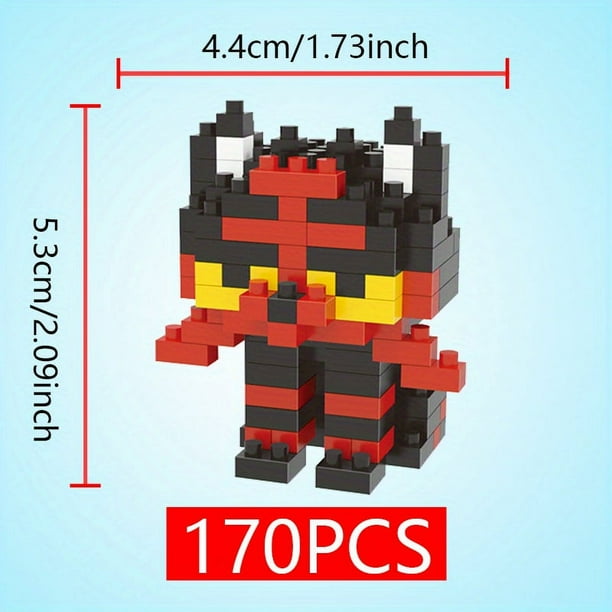 Children's Small Particle Building Blocks Toys Creative DIY Desktop Ornaments Room Decorations Puzzle Cartoon Anime Toys Boys And Girls Birthday Gifts
