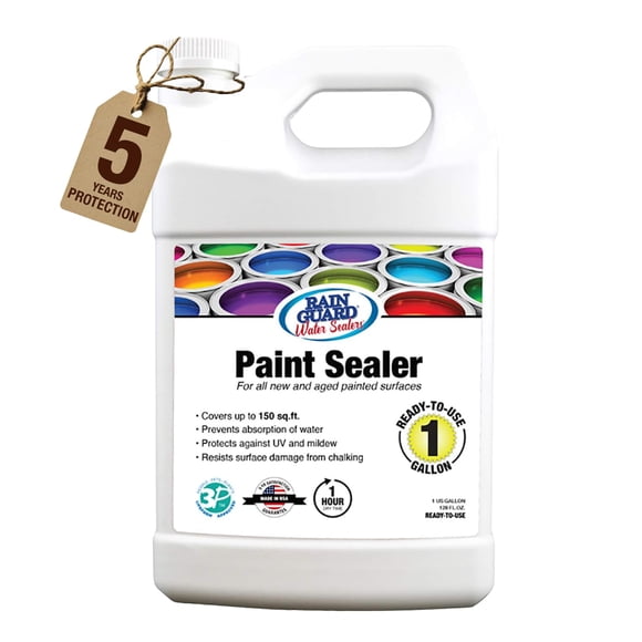 Sellador de pintura Rain Guard de 3,78 litros listo para usar para concreto y madera