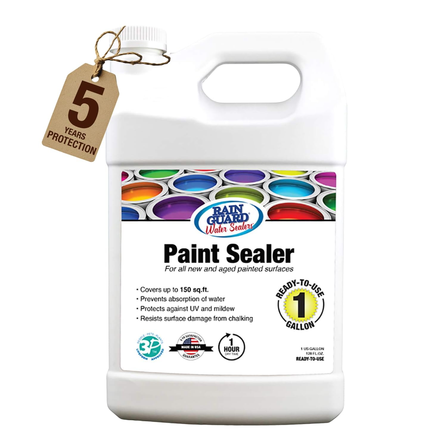 Rain Guard Water Sealers - Sellador De Pintura Rain Guard De 3,78 Litros Listo Para Usar Para Concreto Y Madera
