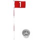 thumbnail image 1 of Bandera de golf THIODOON de 6 pies con bandera y copa, antioxidante, 1 of 7
